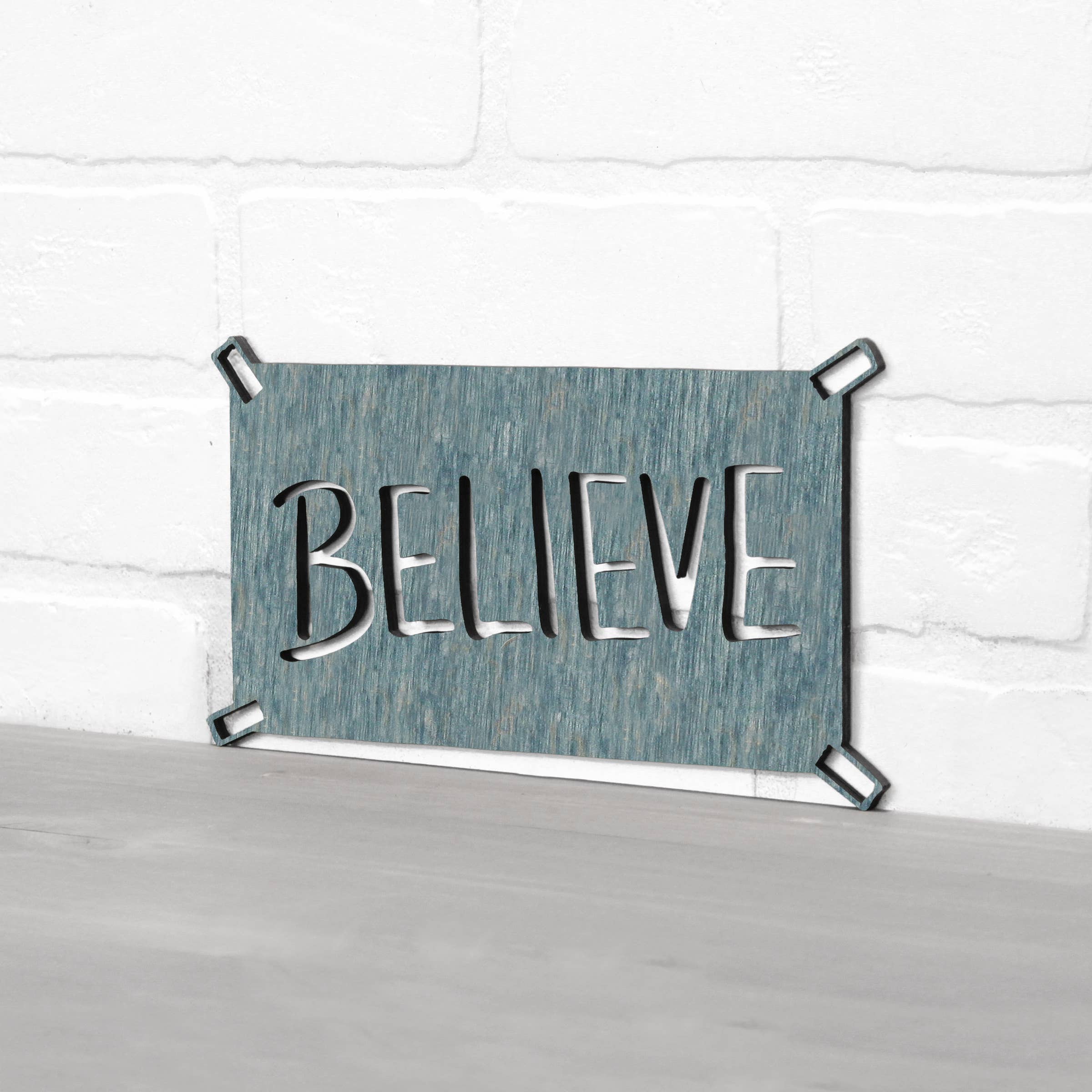 Spunky Fluff - Wholesale Wall Sign - Believe Ted Lasso Quote Locker Room Sign20