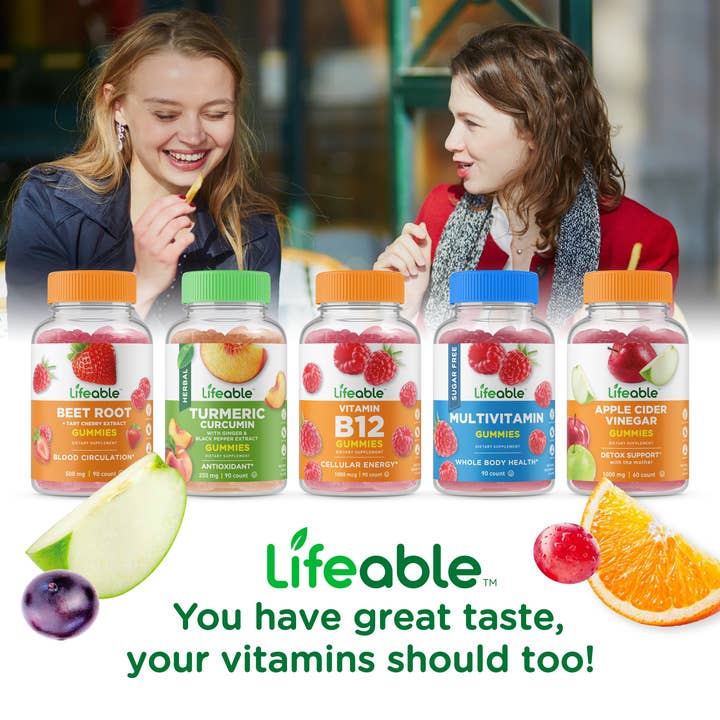 Lifeable - Wholesale Oral Supplement/Vitamin - Lifeable Vitamin B Complex with Vit C Gummies, Energy Boost6