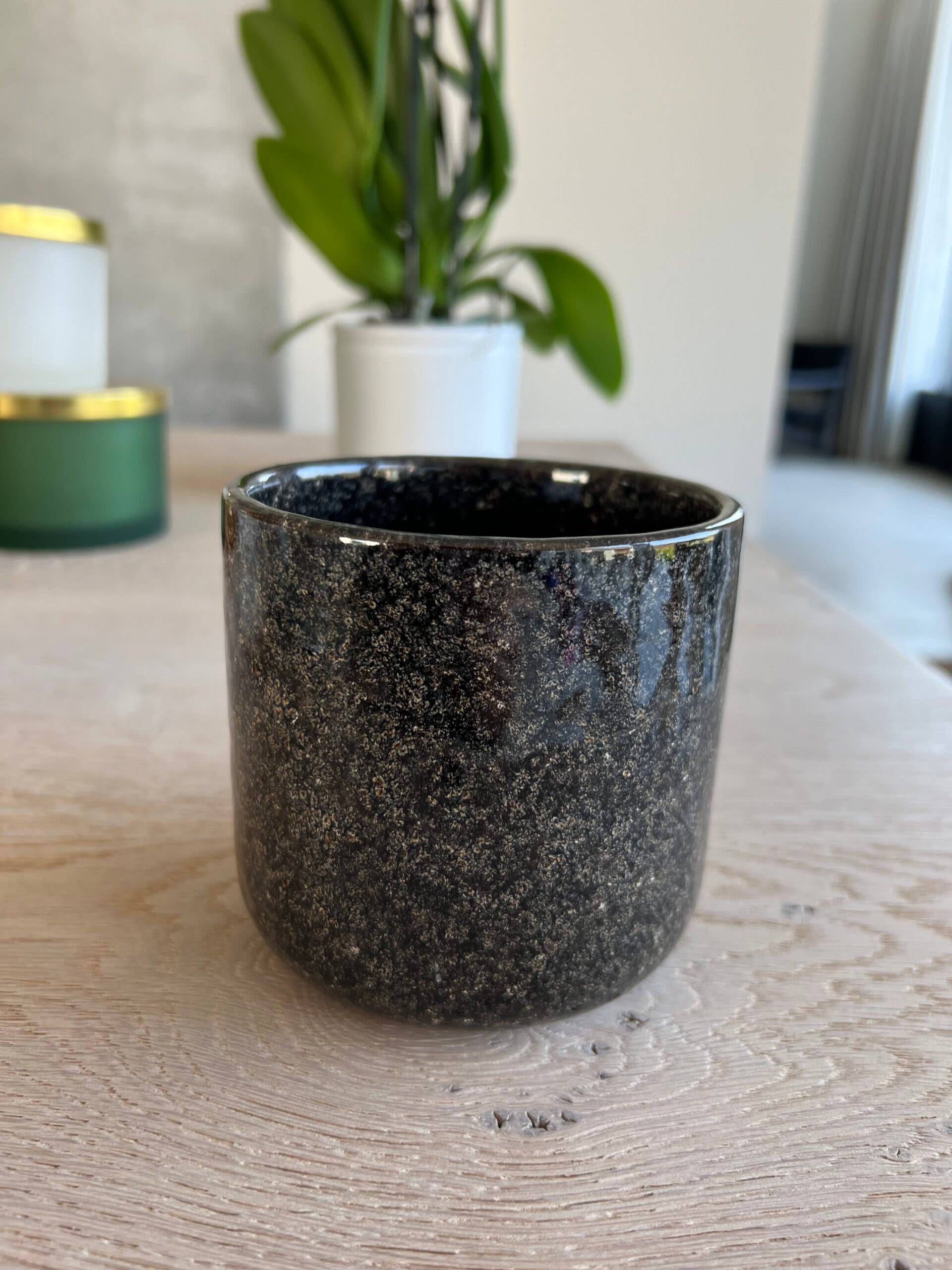 Antwerp Luxury candle supplies - Wholesale Jar - Ceramic Jar – Black Glazed2