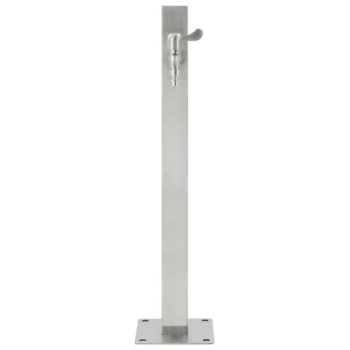 Greenwestons - Wholesale Outdoor Ornament/Decor - Green's Garden Water Column Stainless Steel Square 25.5"3