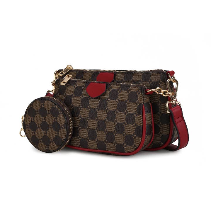 Evanna 3-teilig Umhängetasche für Damen von MKF Collection für den Großhandel von MKF Collection