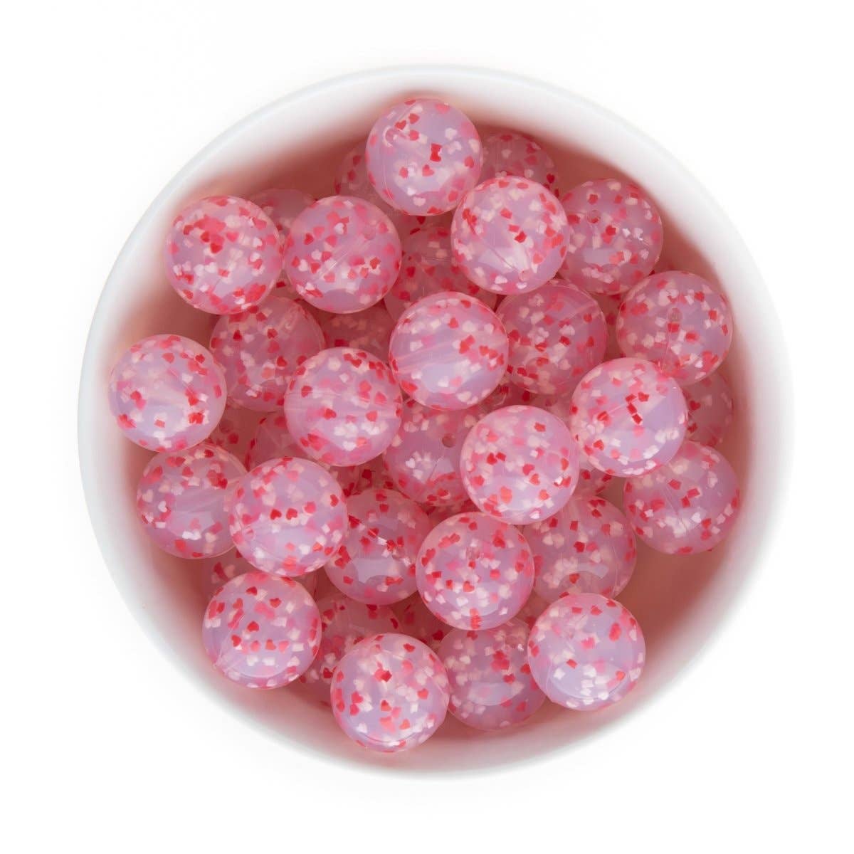 Cara & Co Silicone Craft Supply - Wholesale Craft Supplies - Sprinkle Silicone Round Beads - Loose Beads8