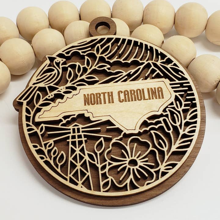 North Carolina State Heritage Ornament for wholesale by Ashley's Creations KS