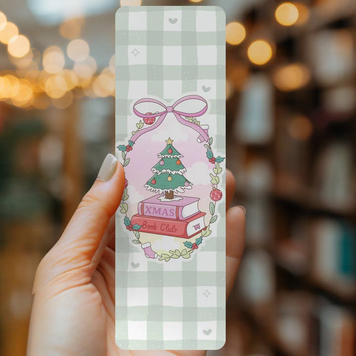 XMAS Book Club Bookmark for wholesale by Indie Heart Studio