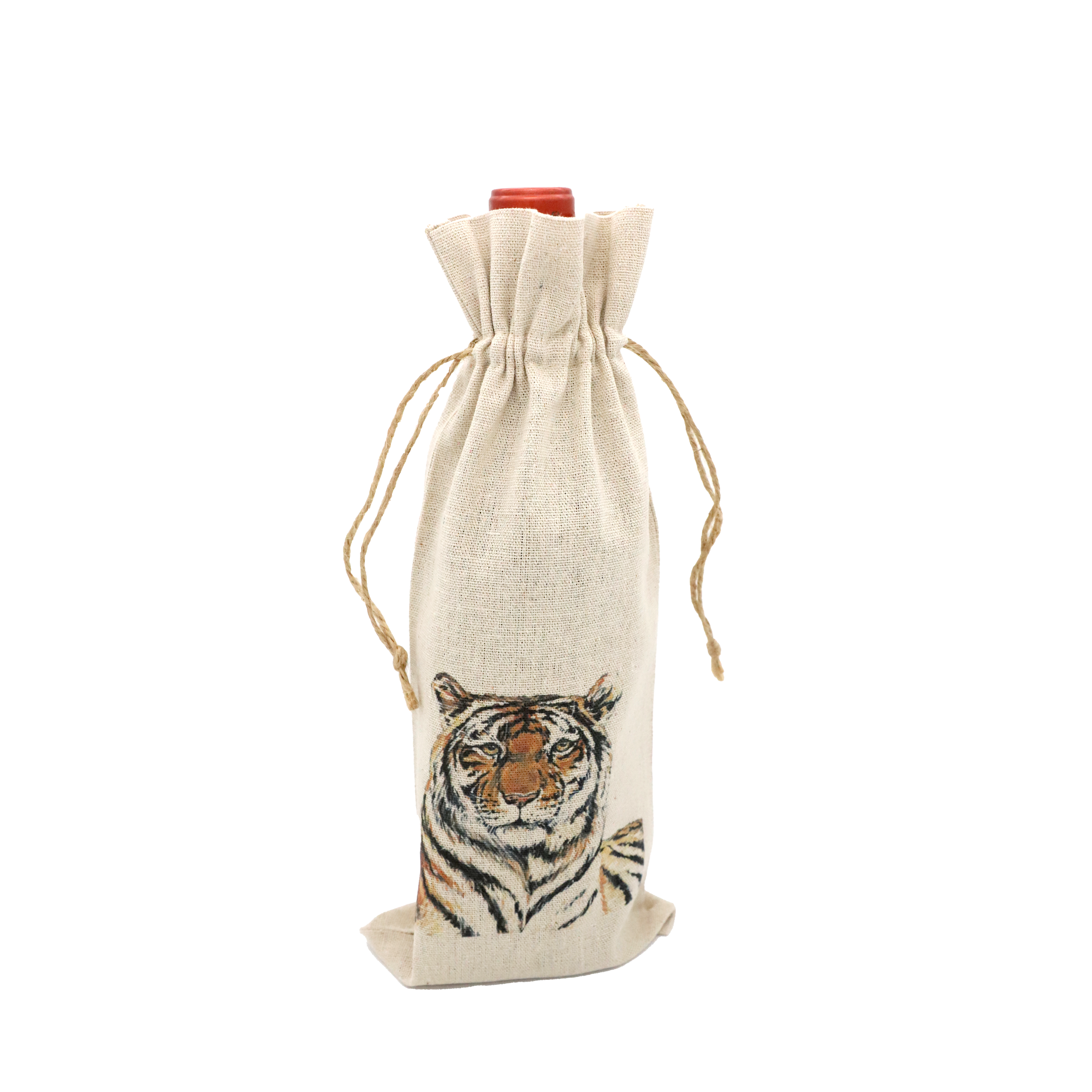 Mads Studio & Co. - Wholesale Wine Gift Bag - Tiger Wine Bag1