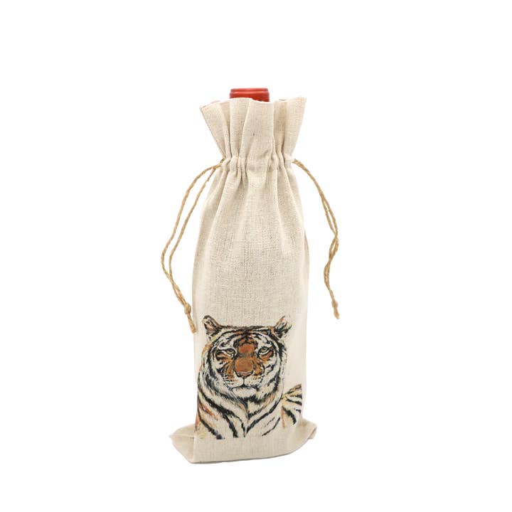 Mads Studio & Co. - Wholesale Wine Gift Bag - Tiger Wine Bag1