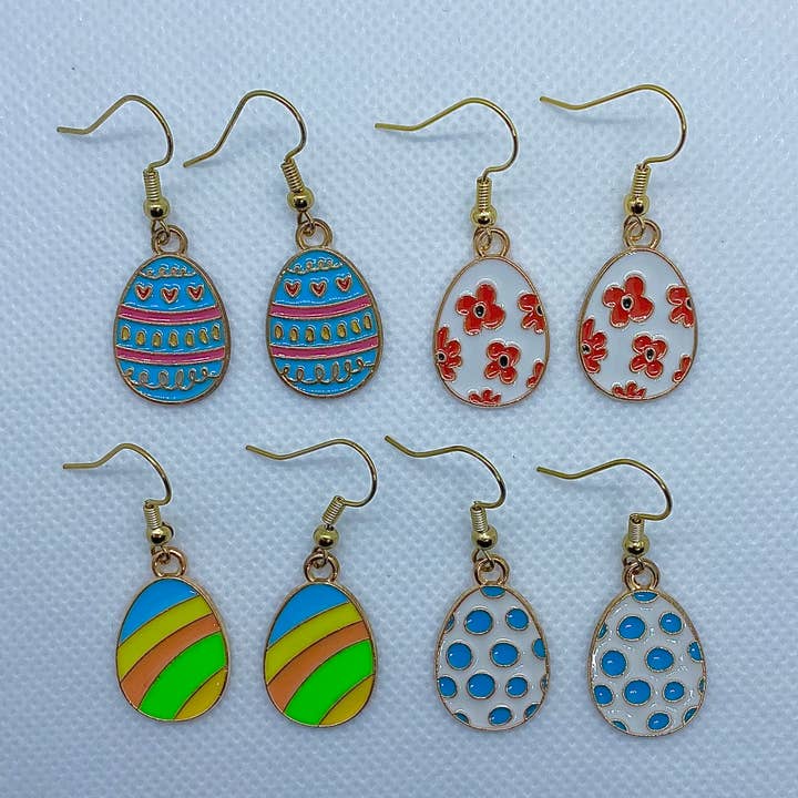 Easter Egg Earrings for wholesale by Trinkerbell Jewelry