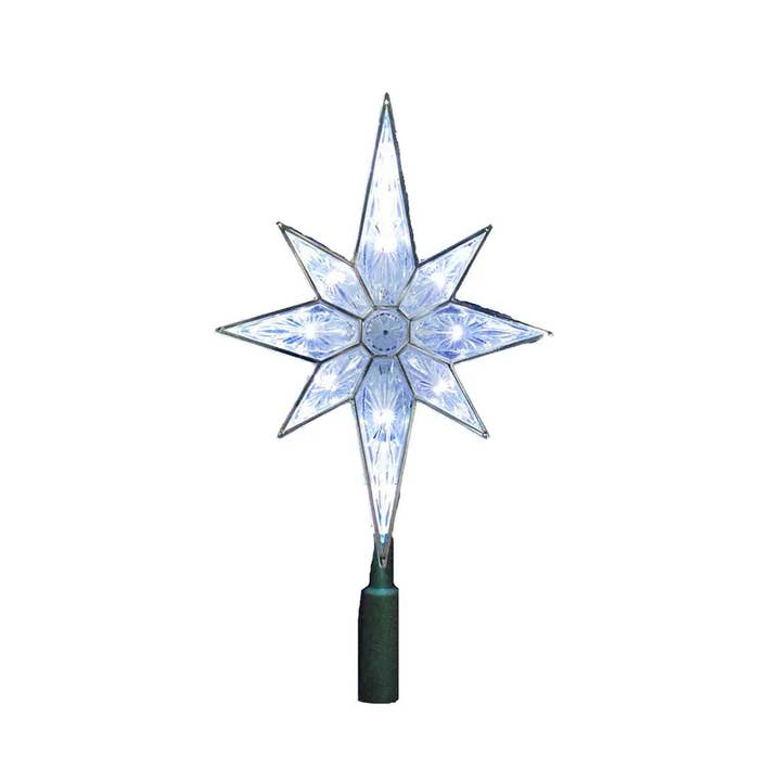UL 10 Light 10.5" Color Led 8-Pt Star Tree Topper for wholesale by Kurt S. Adler, Inc.