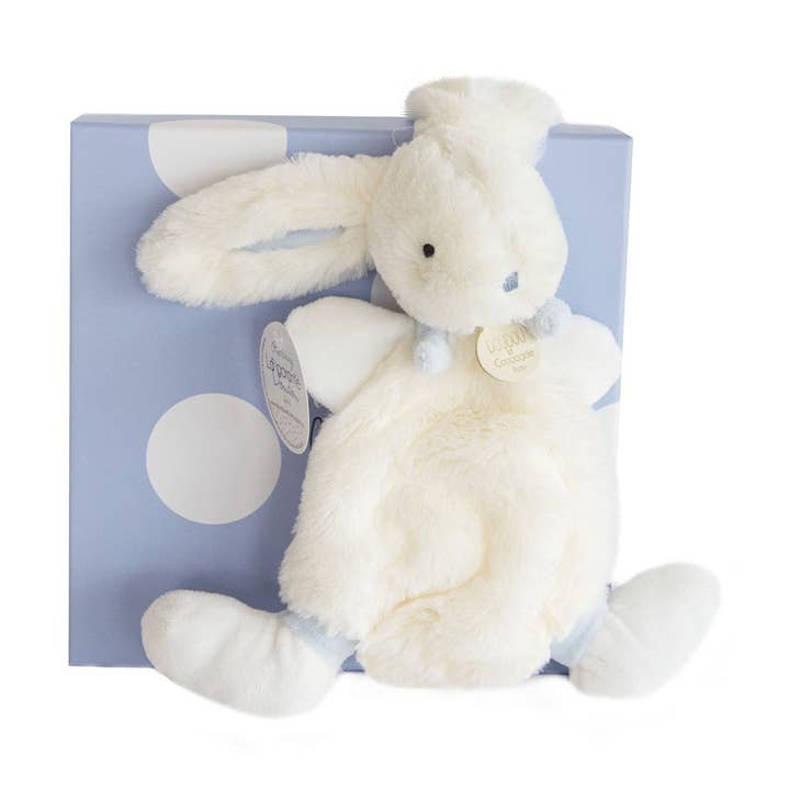 Blue Bunny Doudou Blanket Plush Pal for wholesale by Doudou Et Compagnie