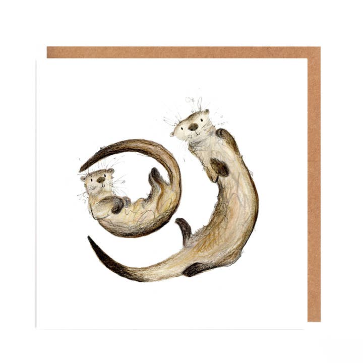 Kirstie and Hope' Otter Card for all Occasions for wholesale by Catherine Rayner Trading Ltd