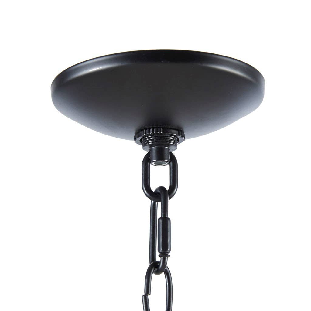 Olliix - Wholesale Chandelier/Hanging Light - 6-Light Matte Black Farmhouse Industrial Chandelier5