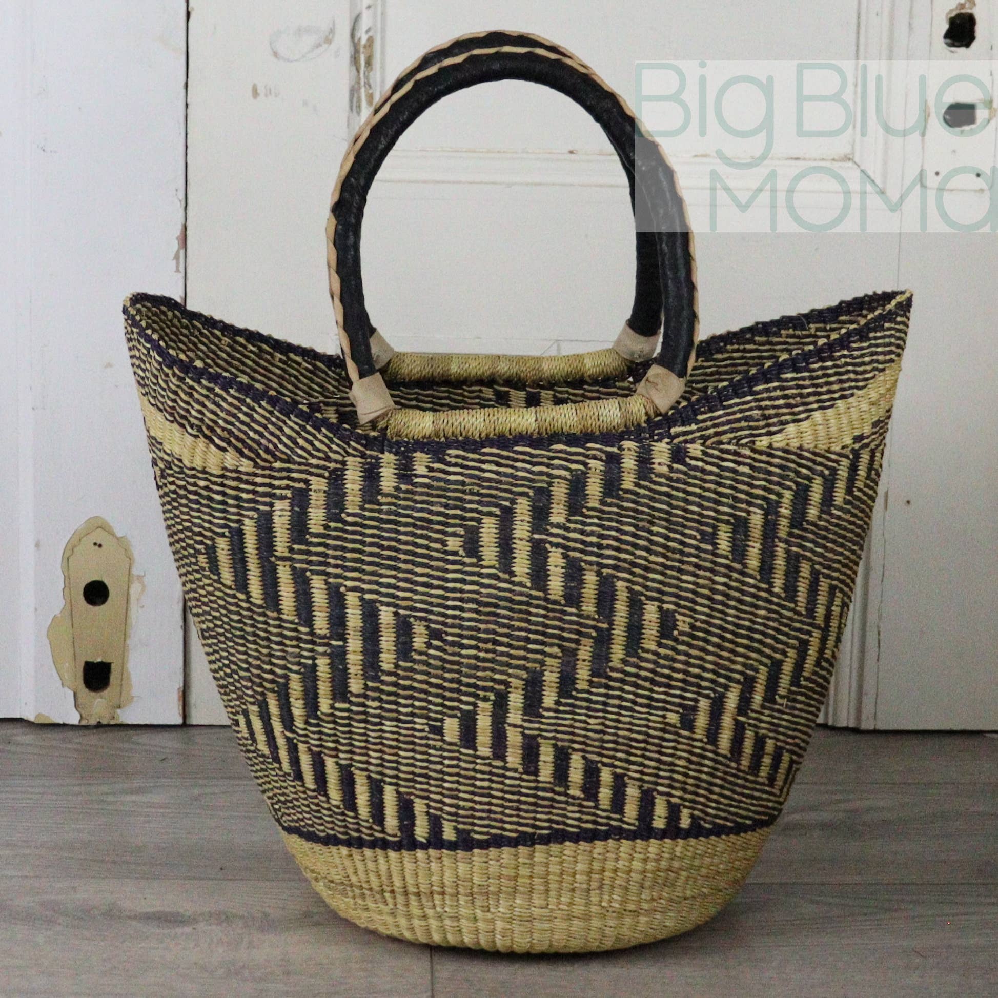 Big Blue Moma - Wholesale Beach Bag - U Shopper Large - Natural Palette12