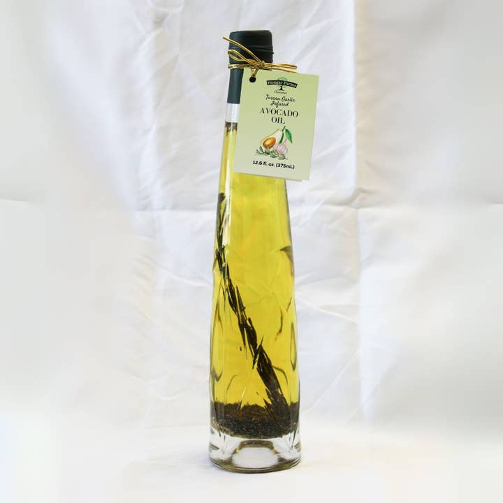 Hongar Farms - Wholesale Cooking Oil - Tuscan Garlic Avocado Oil – Bold & Herbaceous (375mL Etched)1