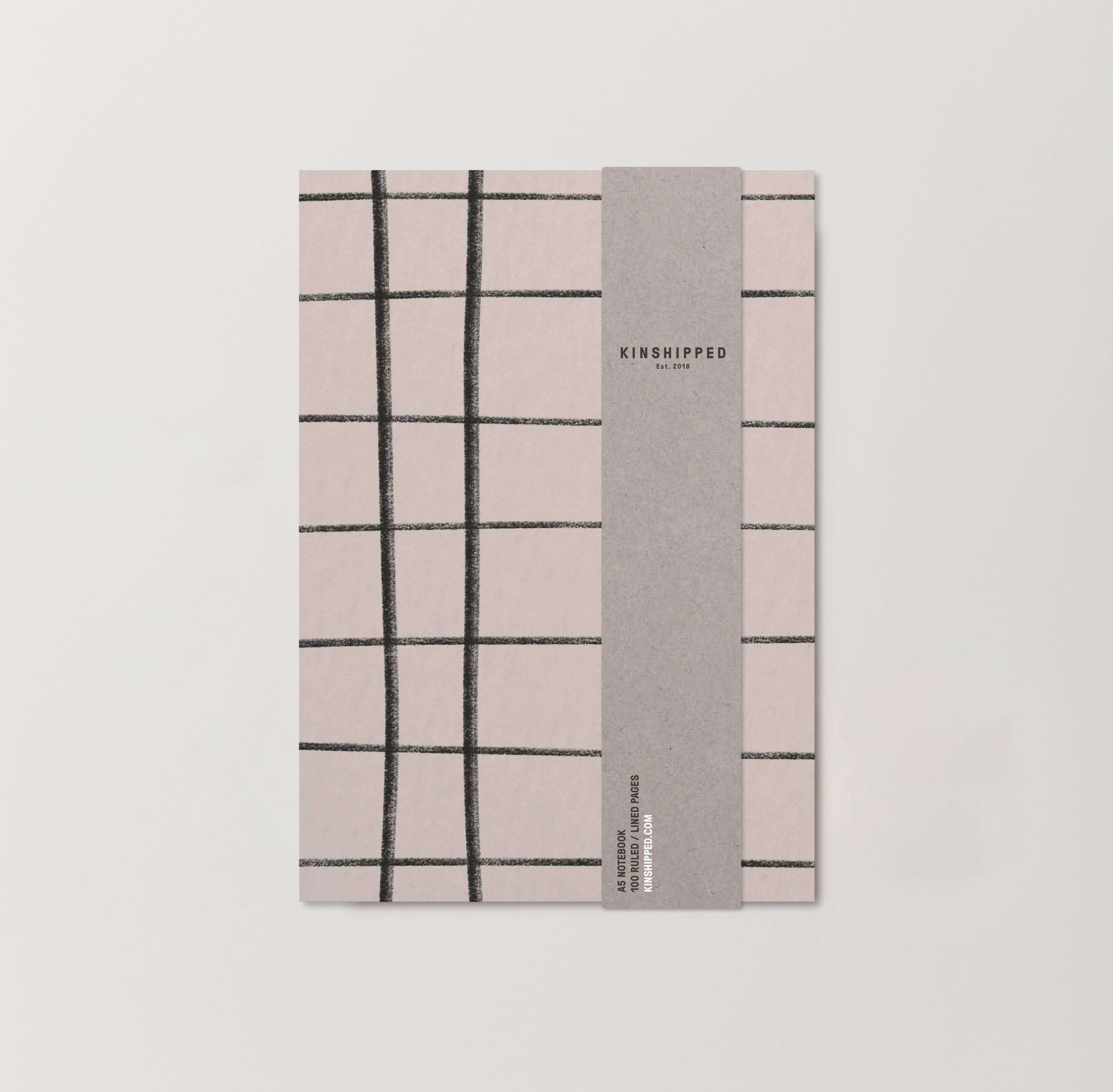 Kinshipped - Wholesale Notebook - A5 PRINT NOTEBOOKS - GRID/LEOPARD/BLOCK/DASH0