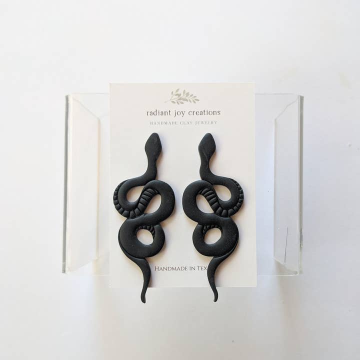 Snakes/Clay Oorbellen/Hypoallergeen Lichtgewicht voor wholesale door Radiant Joy Creations