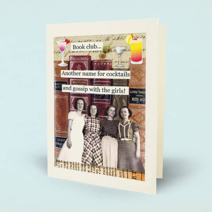 Cocktails And Gossip Card for wholesale by Mina Lee Studio