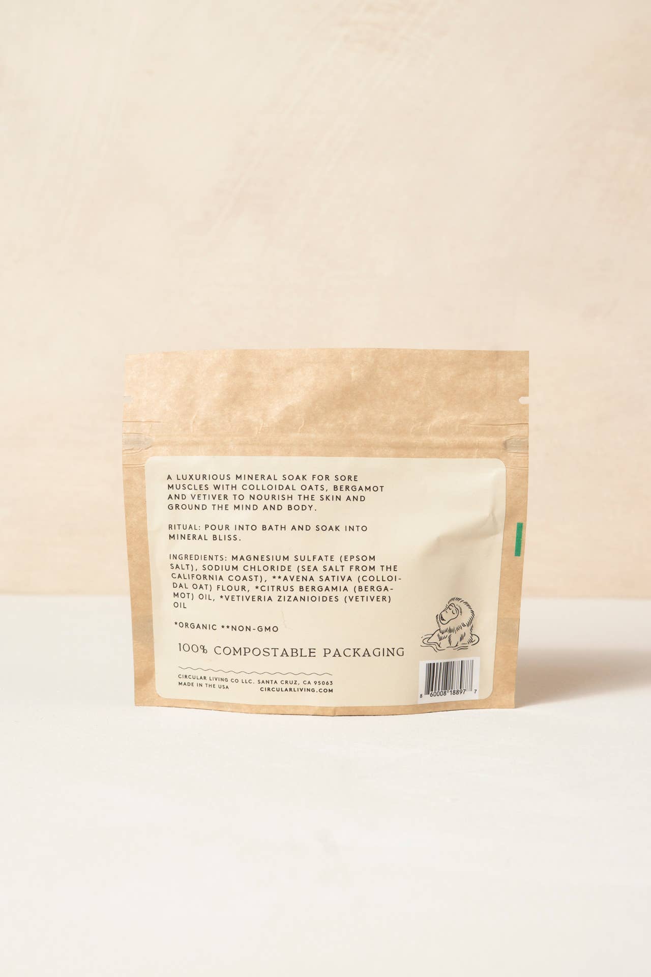 Circular Living - Wholesale Bath soak/milk - Mineral Bath Soak Sachet, Vetiver & Bergamot1