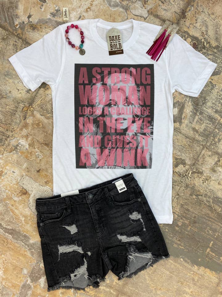Camiseta Dolly 2048 Strong para mujer, color blanco para venta al por mayor de J.Forks Designs