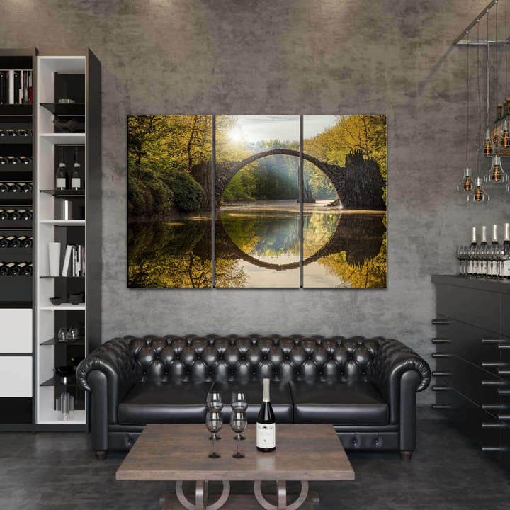 'Devil's Bridge' Framed Canvas Wall Art for wholesale by Multi Panel Art