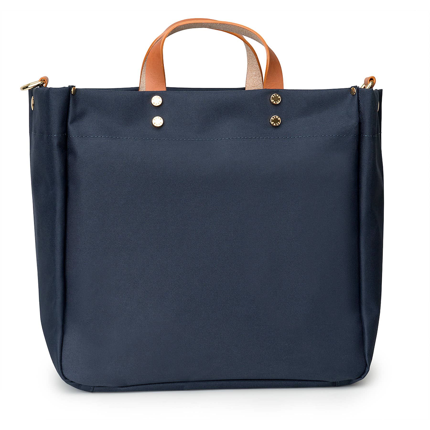 Boulevard - Wholesale Tote Bag - Women's - "Codie" Navy Nylon Tote with Leather Accents2