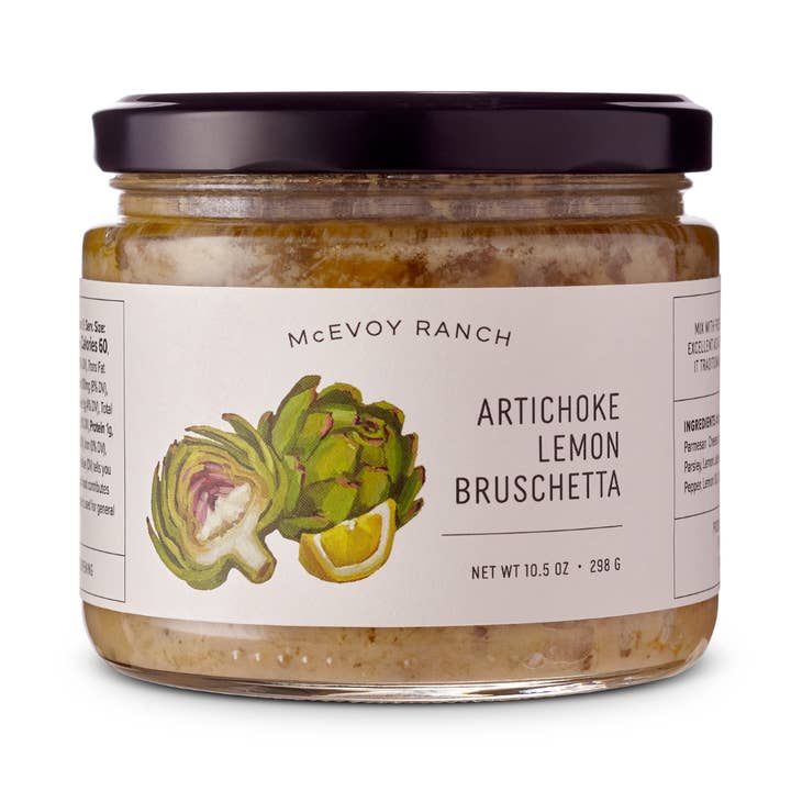 Bruschetta – Artichoke Lemon, 10 OZ for wholesale by McEvoy Ranch