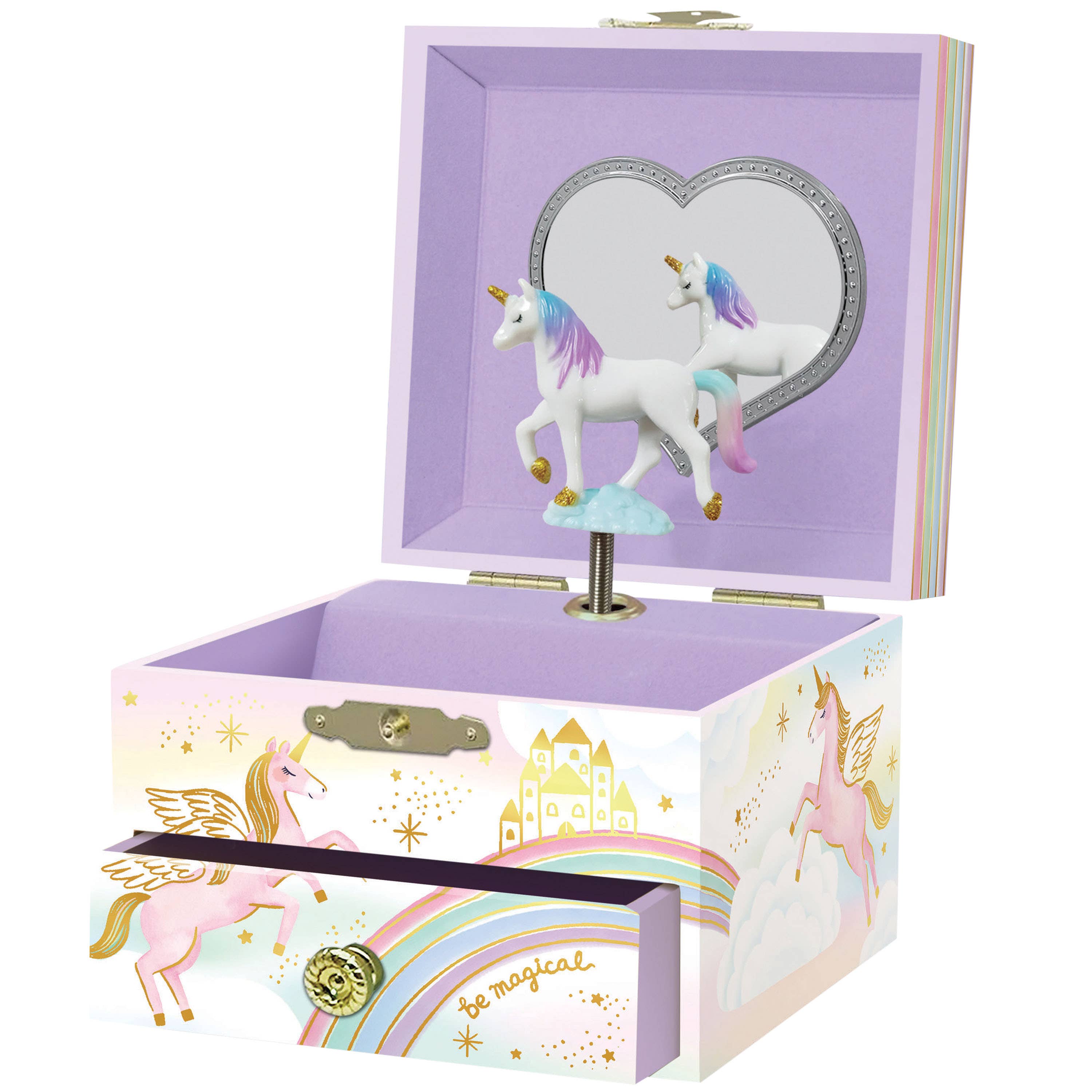 US Toy Company - Wholesale Jewelry Box/Organizer - Kids - Unicorn Musical Jb 3-unit case pack1