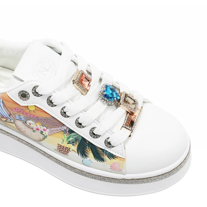 Nicole Lee USA - Vendita all'ingrosso Sneakers di tendenza - Donna - SNEAKERS CON PIETRE ALLA MODA5