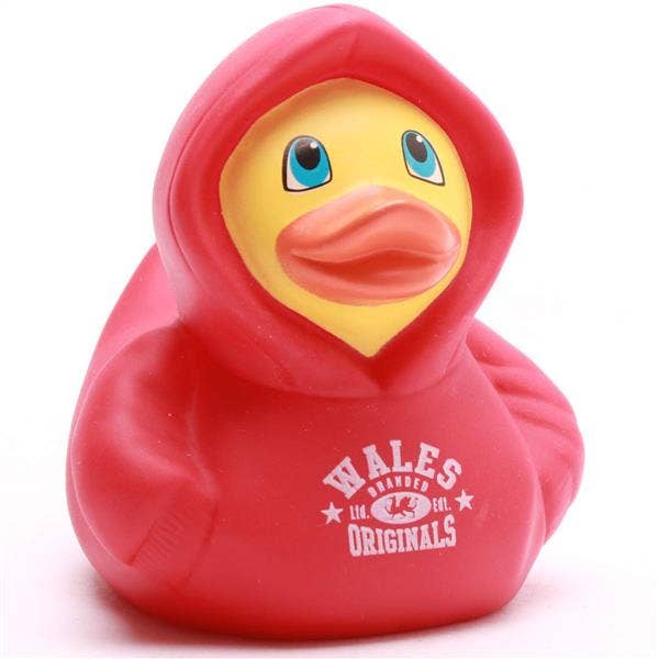 Rubber Duck Hoodie Wales - red - Rubber Duck for wholesale by Duckshop