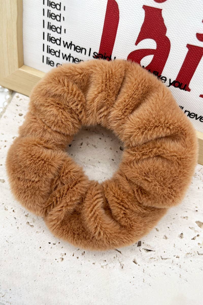 ACCITY - Wholesale Scrunchie - Women's - FLUFFY PLEATED SCRUNCHIE HAIR TIE_CWAHA01886