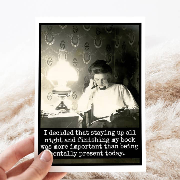 Gavekort. Jeg besluttede, at det at være vågen hele natten... for engroshandel hos Raven's Rest Studio