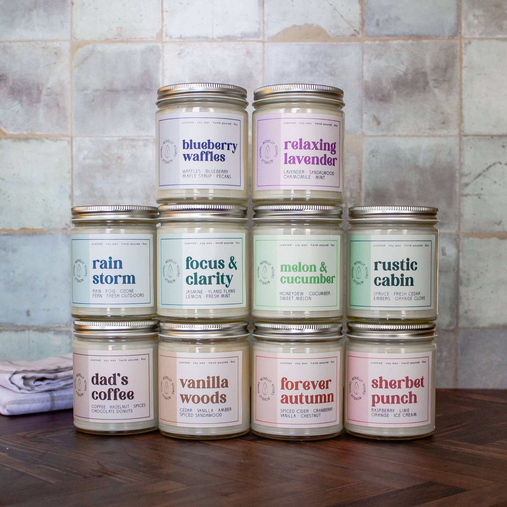 Novelly Yours - Wholesale Jar/Filled Candle - Vanilla Woods Candle | Cozy Cedar Vanilla Scented Candle5