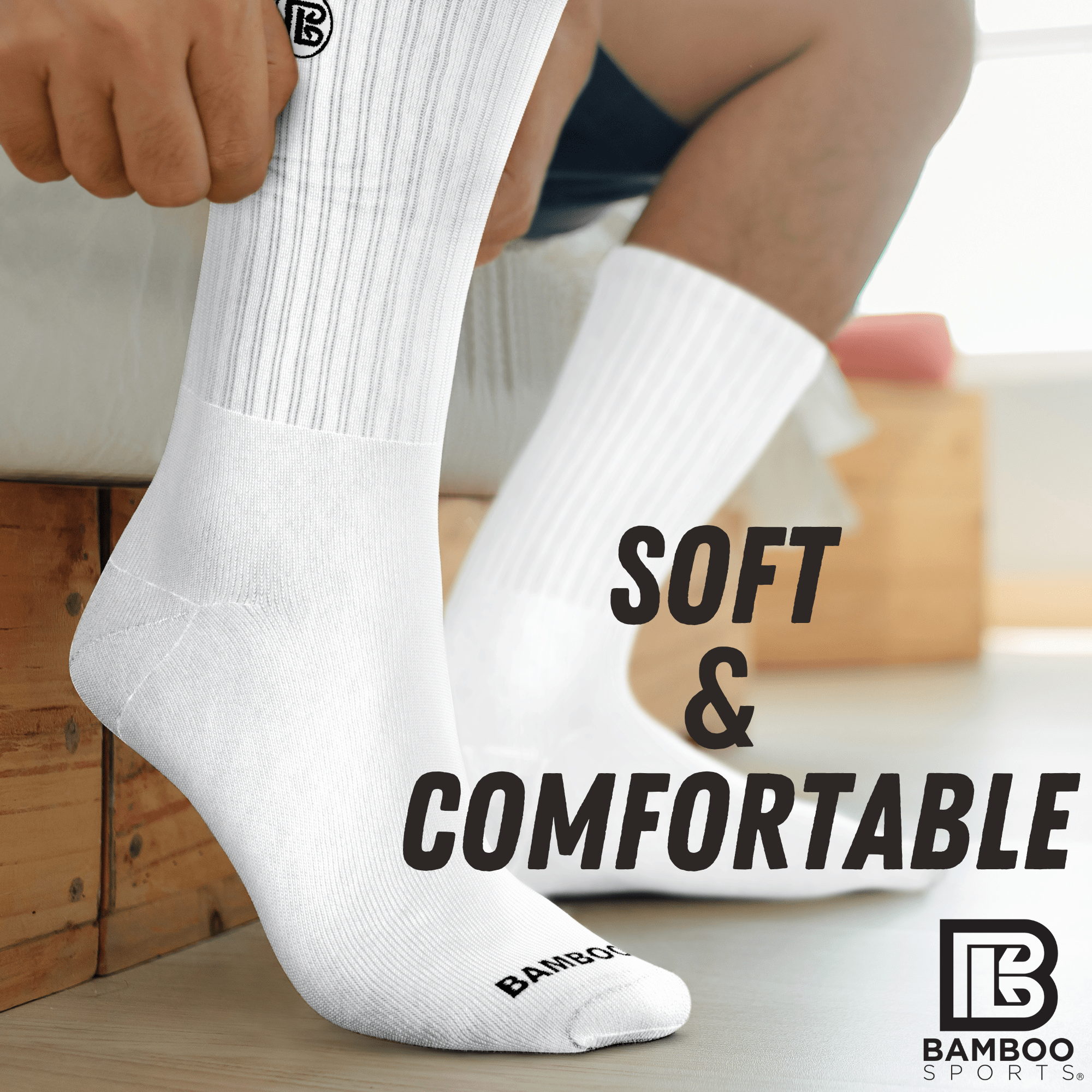 Bamboo Sports - Vendita all'ingrosso Calzini - Uomo - Calzini Premium Bamboo Rayon Crew55