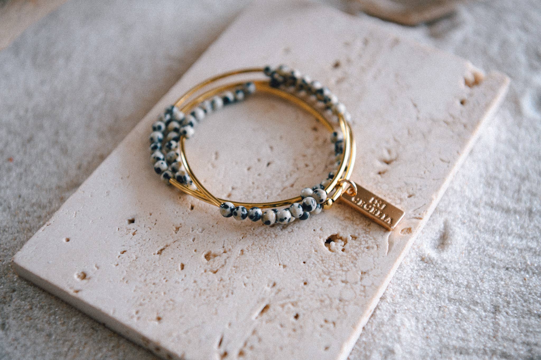 Cecelia Designs Jewelry - Wholesale Beaded Bracelet - Gemstone and Gold Plated Triple Wrap Bracelets 13