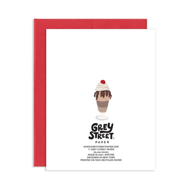 Grey Street Paper - Vendita all'ingrosso Biglietti di auguri - Biglietto di auguri di compleanno con cioccolato sprecato1