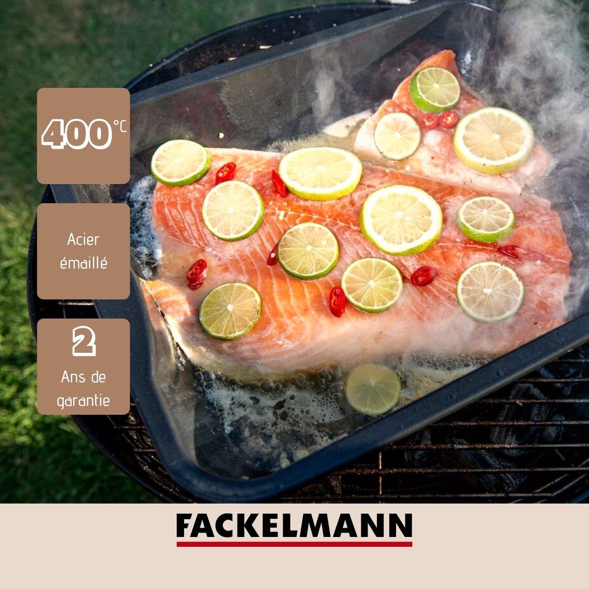 Zenker - Wholesale Baking Dish - Enamelled steel oven dish 40 x 34 cm FM Professional Barbecue10