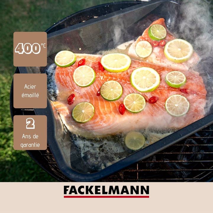 Zenker - Wholesale Baking Dish - Enamelled steel oven dish 40 x 34 cm FM Professional Barbecue10