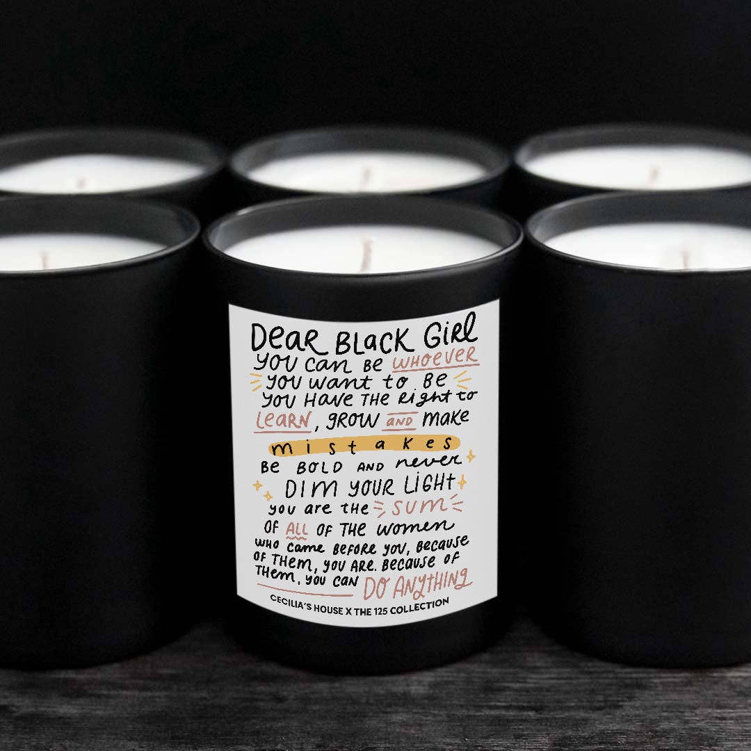 The 125 Collection - Wholesale Jar/Filled Candle - Dear Black Girl Candle1