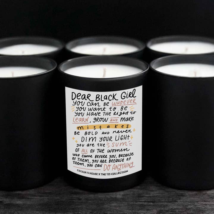 The 125 Collection - Wholesale Jar/Filled Candle - Dear Black Girl Candle1