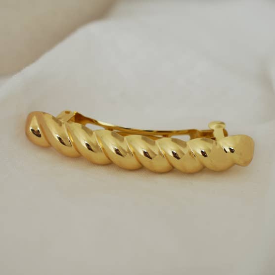 Barrette Olie Trenzada Dorada para venta al por mayor de Bohomane