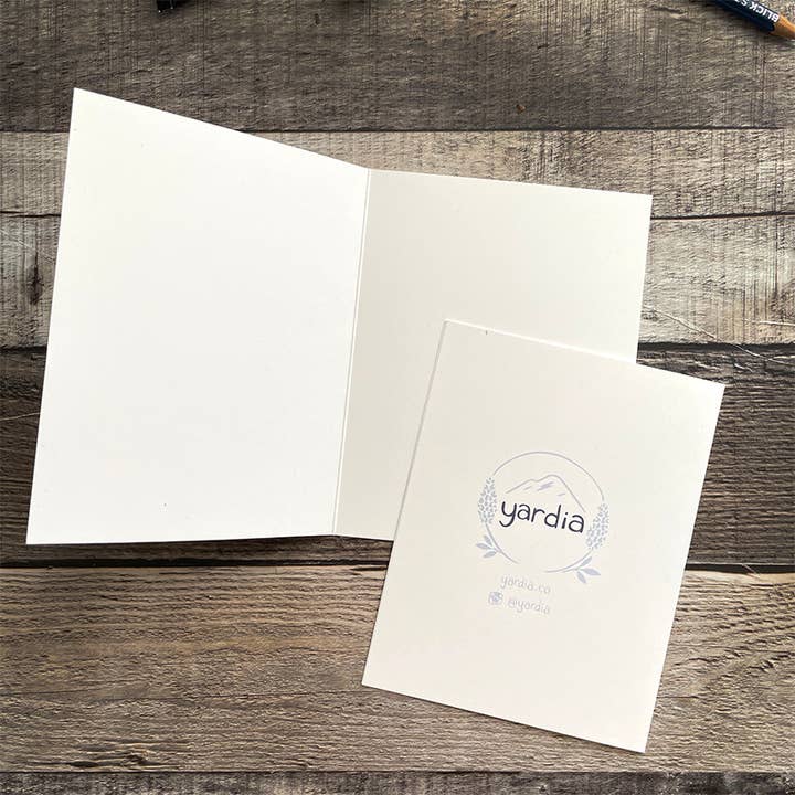 Yardia - Vente Cartes d'anniversaire - Carte d'anniversaire Sweetpea - Carte de vœux florale à l'aquarelle2