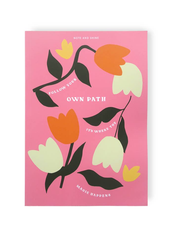 Blank Journal/Notebook (Follow Your Own Path) for wholesale by Note and Shine