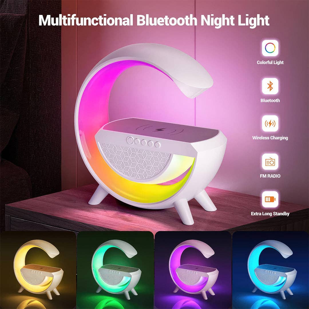 Mtistanbul LTD – Engroshandel Højtalere – Multifunktionel trådløs opladningsstation med højttaler - Slankt og moderne smart enhed1