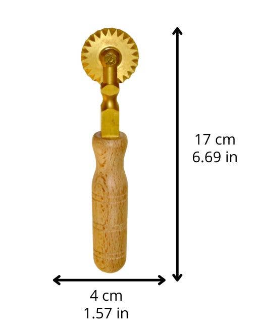 LA GONDOLA - Vendita all'ingrosso Utensile/attrezzo da cucina - Tagliapasta Professionale, Rotella Zigrinata in Ottone7