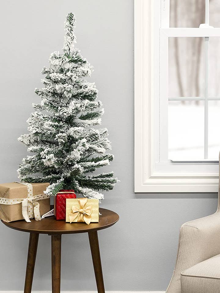 Rebaño de nieve para árbol de Navidad de 3 pies para venta al por mayor de Perfect Holiday