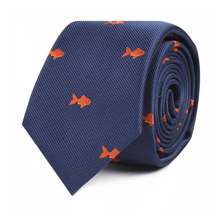 Corbata delgada Goldfish para venta al por mayor de AusCufflinks