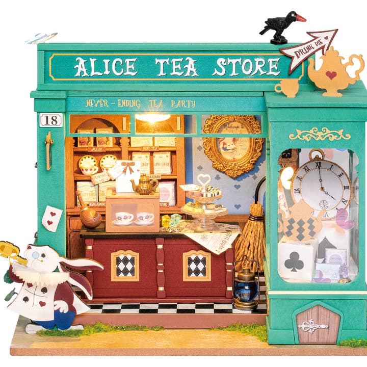 DG156 Alice's Tea Store, maison miniature à faire soi-même pour la vente par Robotime
