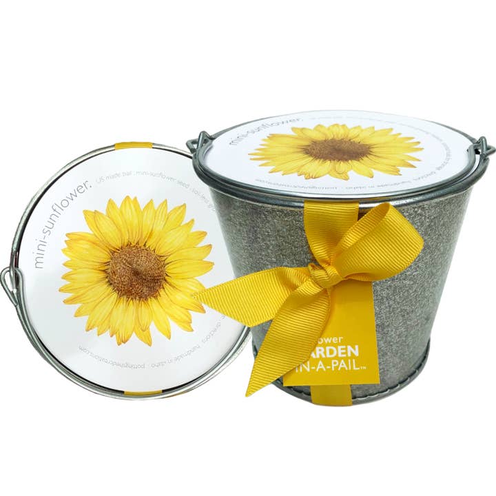 Garden in a Pail | Sunflower lover | Container garden for wholesale by Potting Shed Creations, Ltd.