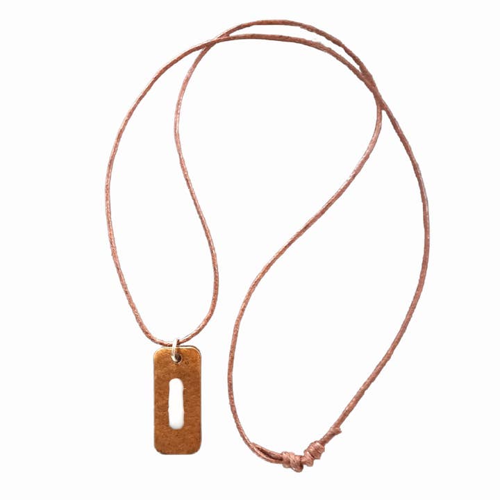 Jp Handmade - Wholesale Pendant/Charm Necklace - Appalachian Trail White Blaze Resin Pendant