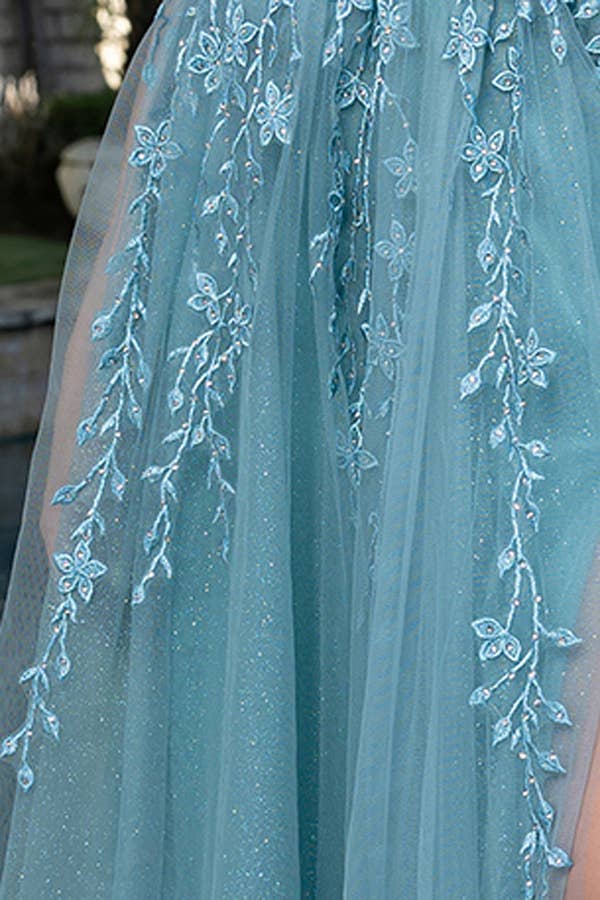 Babyfox Apparel – Vestido comprido - Mulher por atacado – Vestido de Linha A com Decote Ombro a Ombro e Bordado14