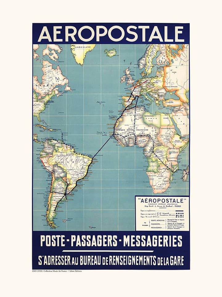Aéropostale / Poste-Passagers-Messageries A565 pour la vente par Salam Editions